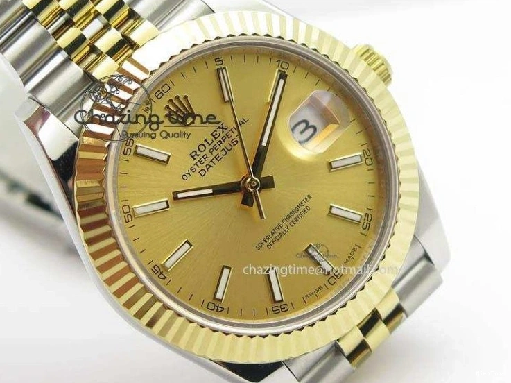 MiroTime 0115 DateJust II 41mm SS YG BP Maker Best Edition Gold Dial On New Version Jubilee Bracelet A Premium 3603
